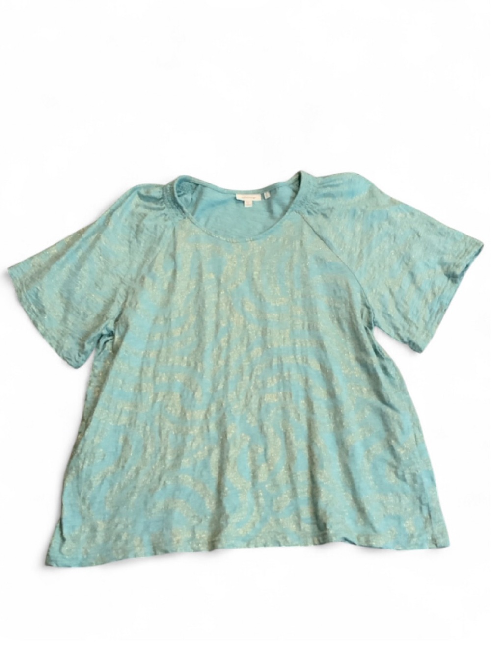 Chico's Casual Glittery Blouse Women's 3 (Large 16/18)